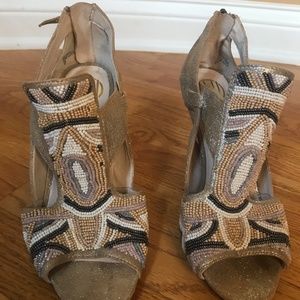 House of Harlow 1960 W s38 beaded heels